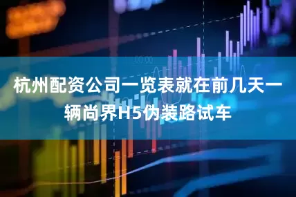 杭州配资公司一览表就在前几天一辆尚界H5伪装路试车
